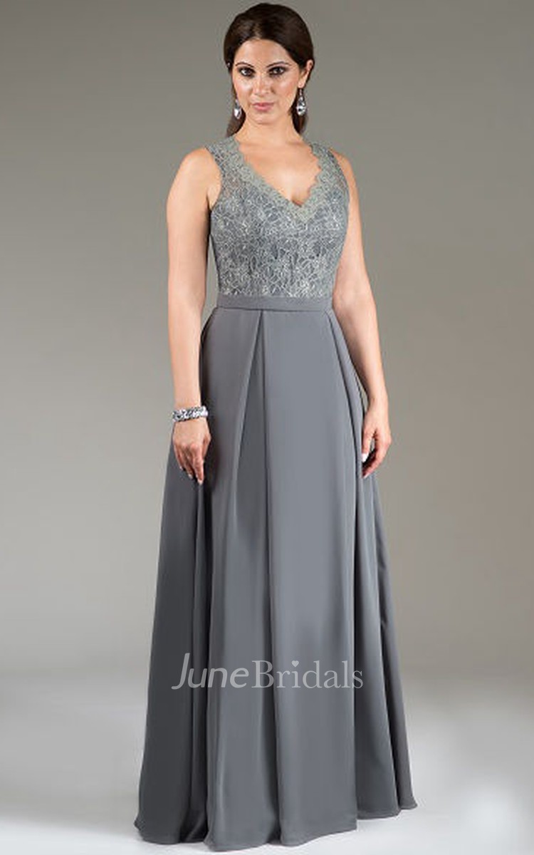 Sleeveless Lace Mother of the Bride Dresses